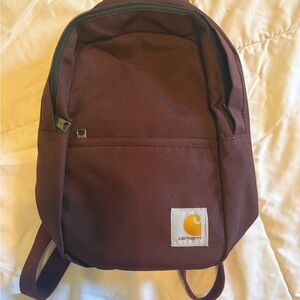 Carhartt women's Maroon Compact Canvas Backpack